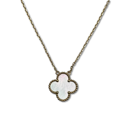 プレオウンドヴァンクリーフ＆アーペル ヴィンテージアルハンブラ ネックレス VCARA45900 マザーオブパール イエローゴールド