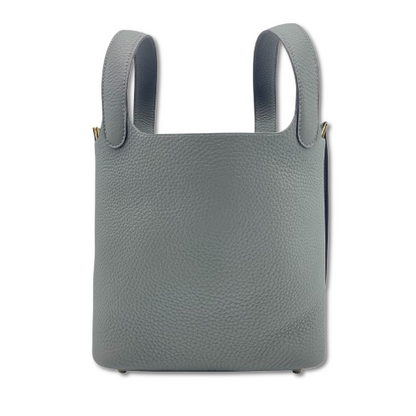 Pre-owned Hermes Picotan Lock PM Grimeyer Taurillon Clemence Gold hardware K stamp