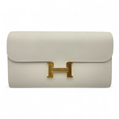 Pre-owned Hermes Constance Long to Go Nata Epson Gold hardware K stamp