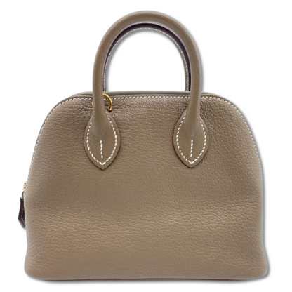 중고 에르메스 볼리드 1923 미니 에투프 쉐브르 실버 하드웨어 W 스탬프