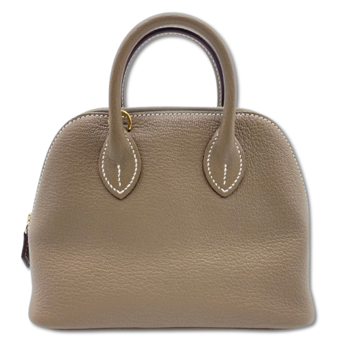 중고 에르메스 볼리드 1923 미니 에투프 쉐브르 실버 하드웨어 W 스탬프