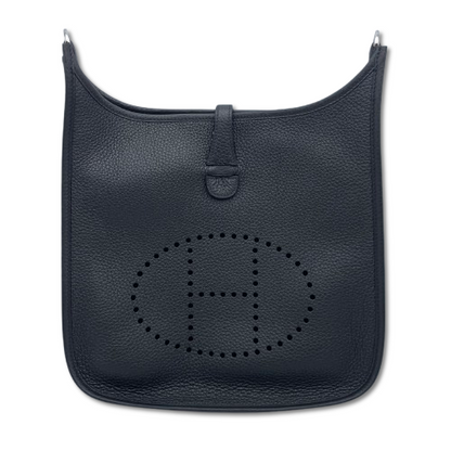 중고 에르메스 에블린 PM 느와르 토리옹 클레망스 실버 하드웨어 K 스탬프