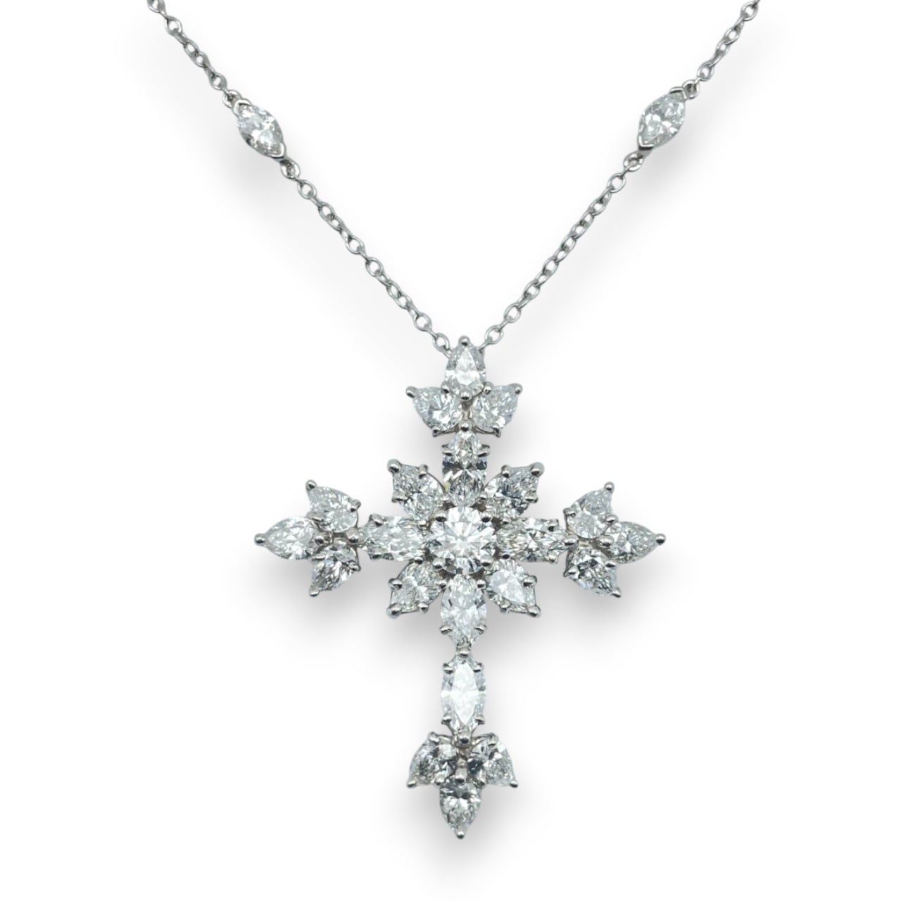 プレオウンドハリーウィンストン マーキー・クロス・ペンダント PEDPRESMMQ シルバー ダイヤモンド プラチナ