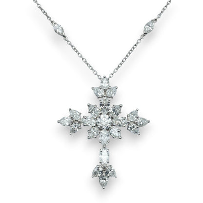 プレオウンドハリーウィンストン マーキー・クロス・ペンダント PEDPRESMMQ シルバー ダイヤモンド プラチナ