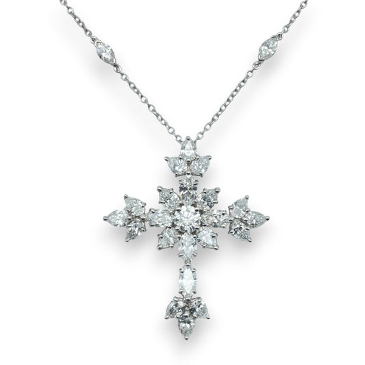 プレオウンドハリーウィンストン マーキー・クロス・ペンダント PEDPRESMMQ シルバー ダイヤモンド プラチナ