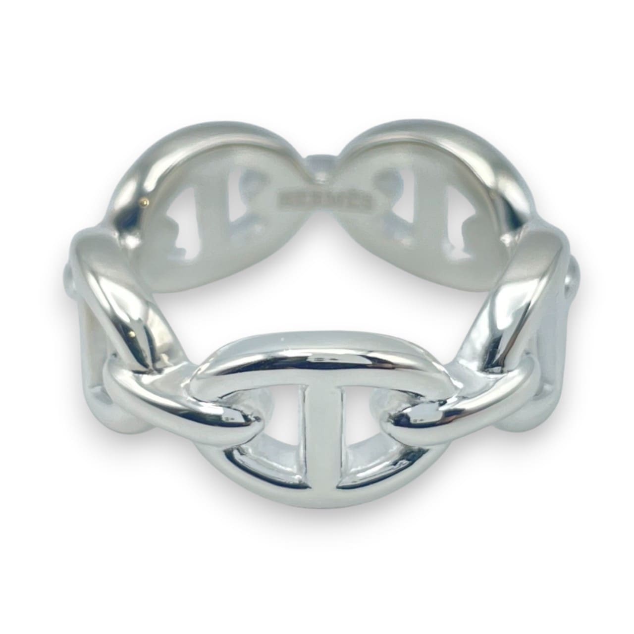 プレオウンドエルメス シェーヌ・ダンクル アンシェネリング PM 50 シルバー925 10号