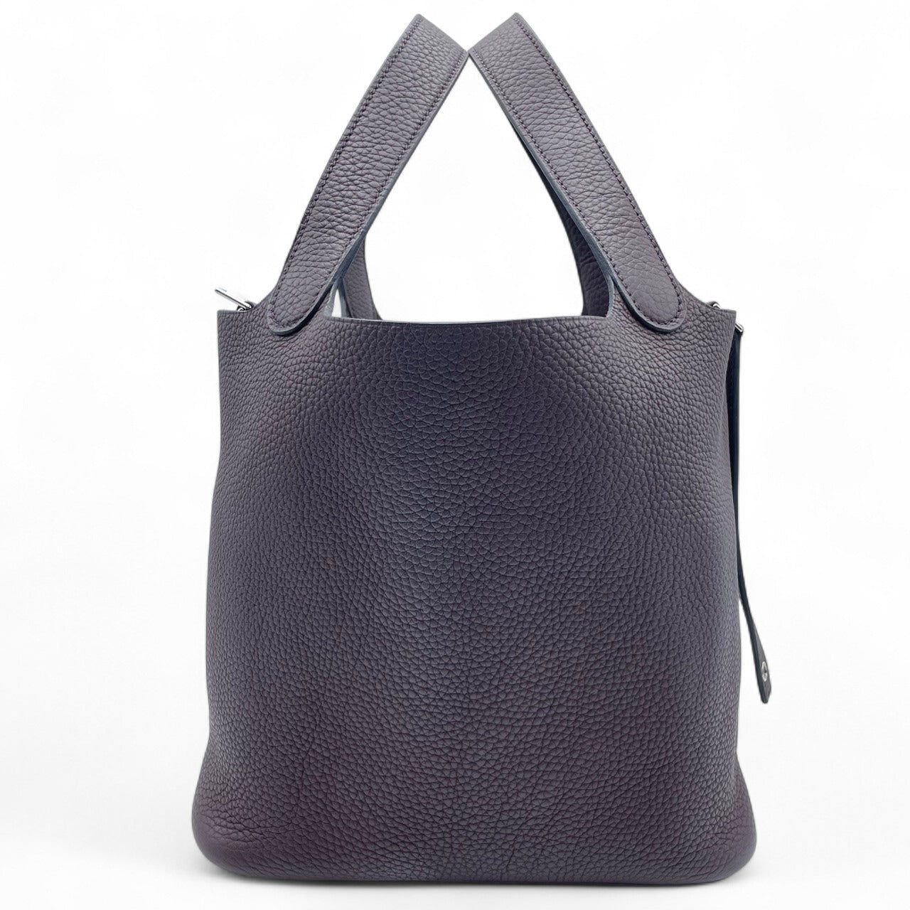 Pre-Owned Hermes Picotan Lock MM Rouge Serie Togo Silver Hardware U Engraved