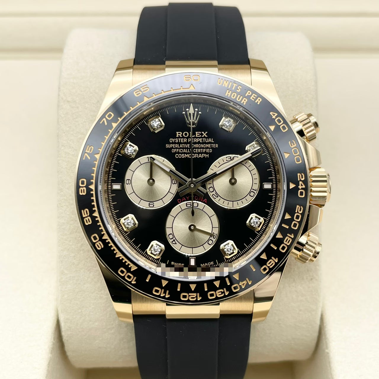 プレオウンド ロレックス デイトナ 126518LNG ブラック&シャンパン 8Pダイヤ 40mm