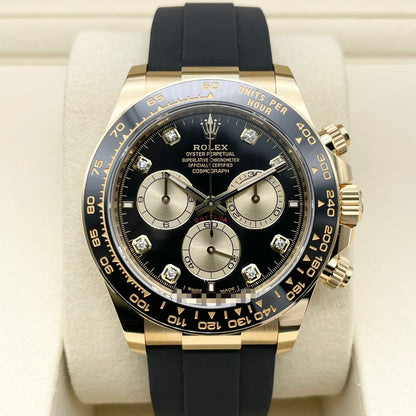 プレオウンド ロレックス デイトナ 126518LNG ブラック&シャンパン 8Pダイヤ 40mm