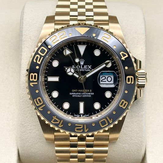 プレオウンド ロレックス GMTマスターII 126718GRNR イエローゴールド ジュビリーブレス ブラック 40mm