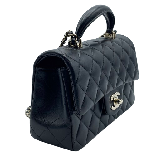 Chanel Top Handle Mini Flap Bag W20 Lambskin