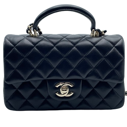 Chanel Top Handle Mini Flap Bag W20 Lambskin