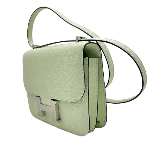 Hermes Constance 3 Mini 18 거울 베일 피즈 Vaud Epson Silver 피팅 u 조각.