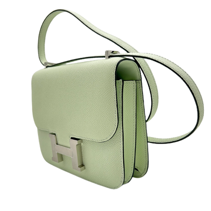 Hermes Constance 3 Mini 18 거울 베일 피즈 Vaud Epson Silver 피팅 u 조각.