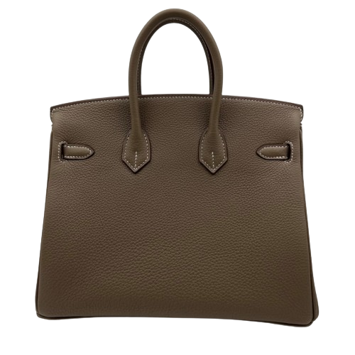 Hermes Birkin 25 Etoup Togo Gold Hardware B가 새겨 져 있습니다