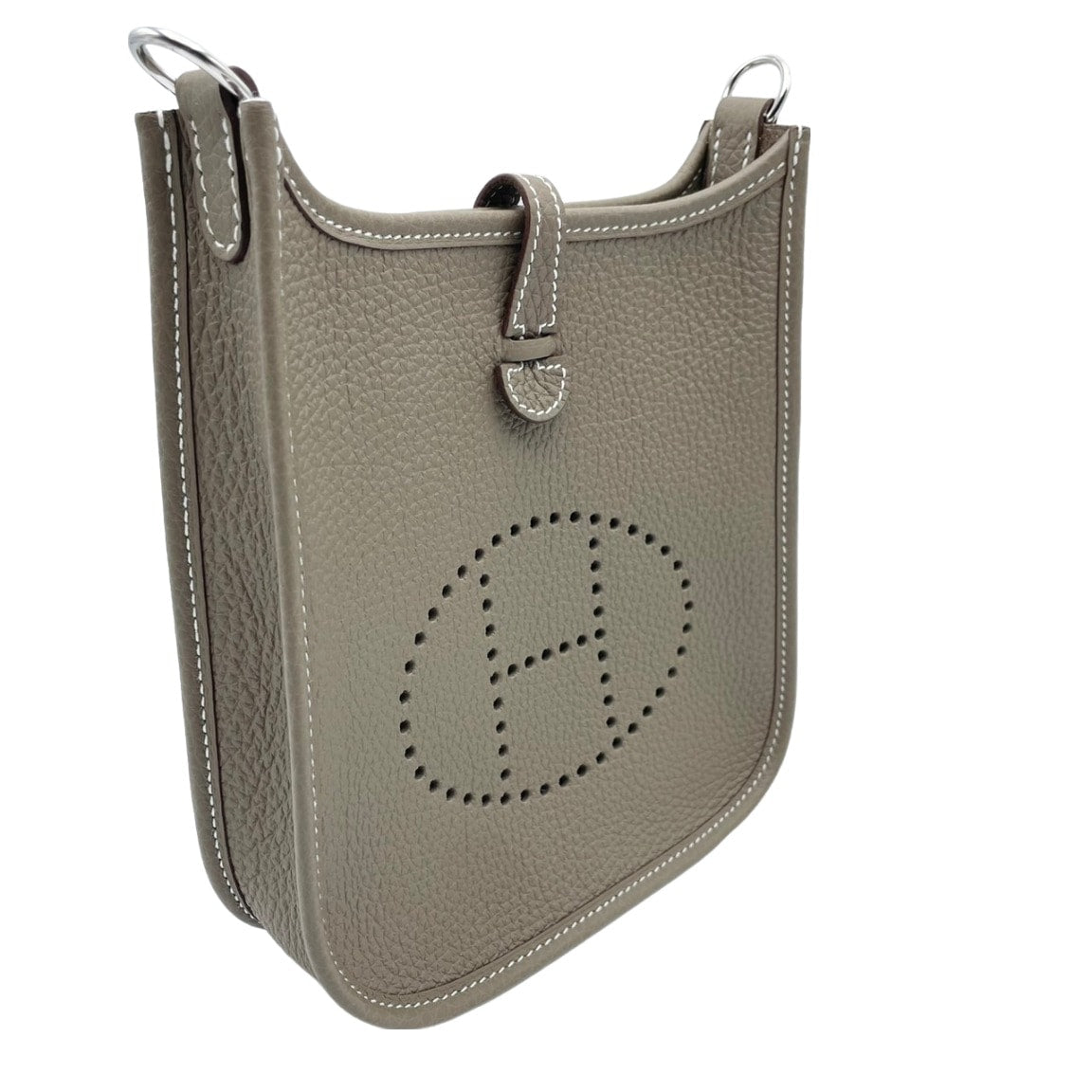 Pre-Owned Hermes Evelyn TPM Torillon Clemence Etoup Silver Metal Fittings W Engraved