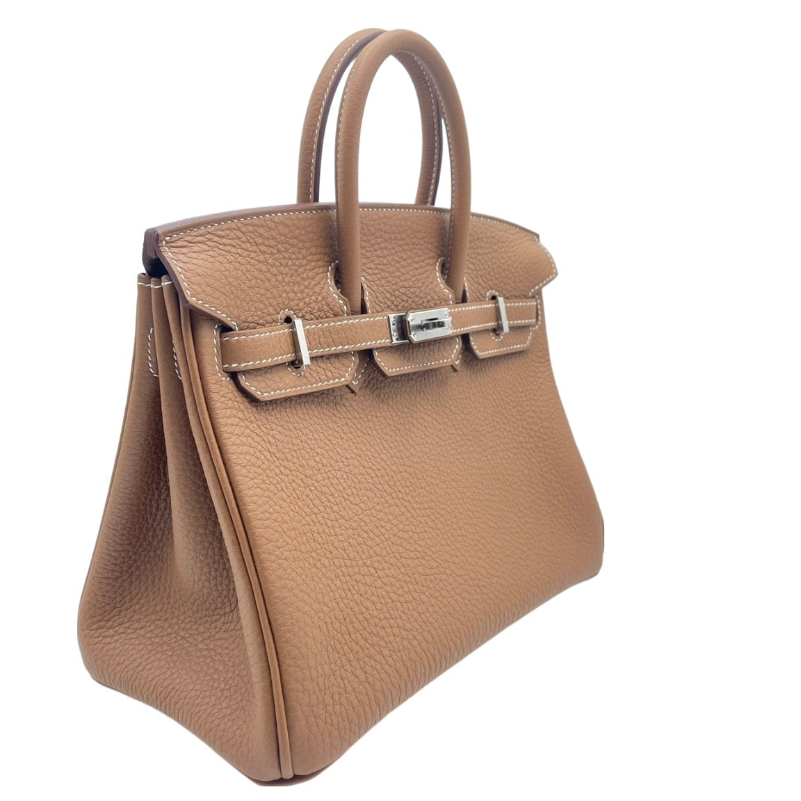 [주말에만 제한된 특별 제안] Hermes Birkin 25 Gold Togo Silver Metal Fittings u 조각.