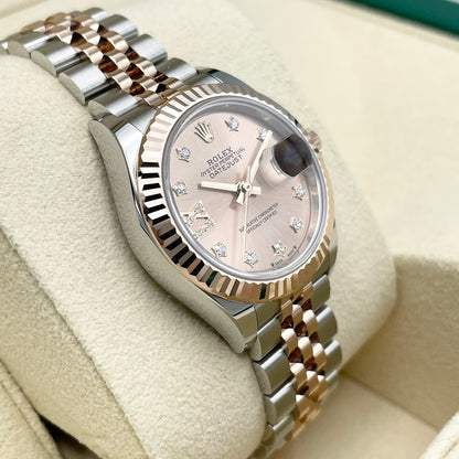 Pre-Owned Rolex Datejust 279171 Rose 9P Diamond?\Diamond Jubilee Bracelet 28mm