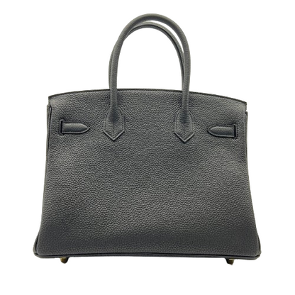 Hermes Birkin 30 Black Togo Gold Hardware B가 새겨 져 있습니다