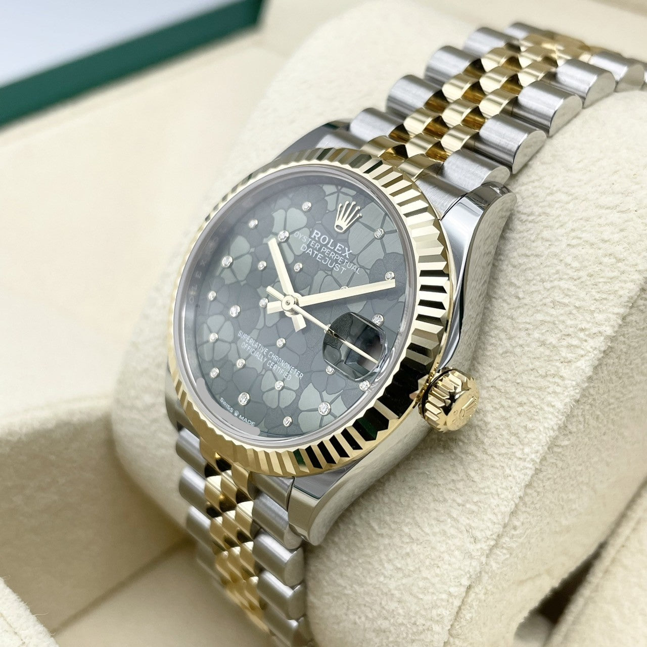 プレオウンド ロレックス デイトジャスト 278273 ダイヤ入りフローラルモチーフ ジュビリーブレス 31mm