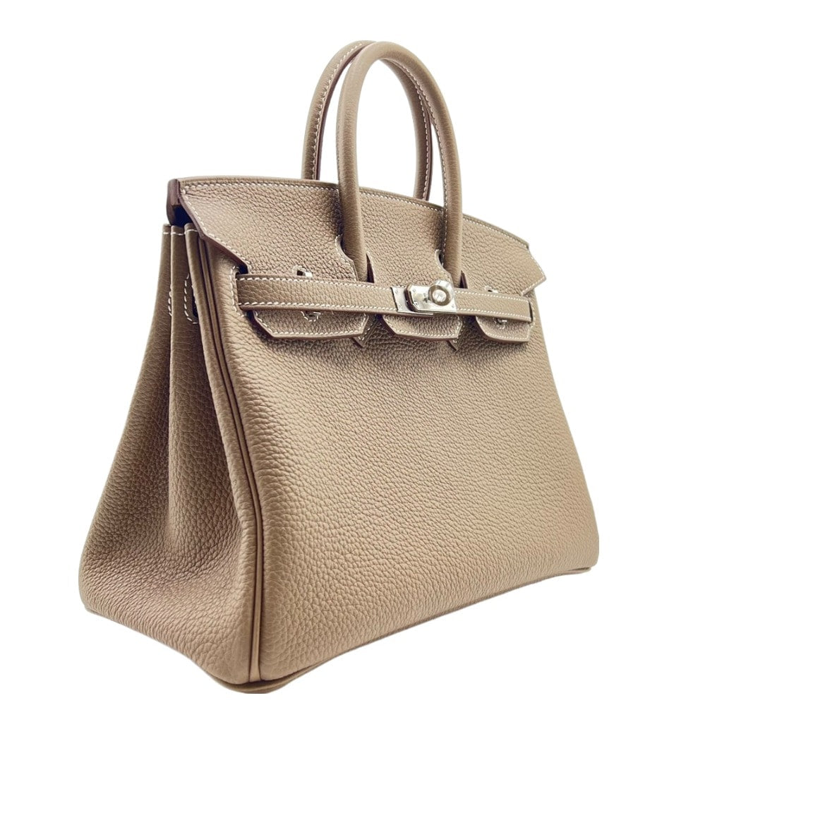 Hermes Birkin 25 Etoup Togo Silver Metal Fittings W 새로