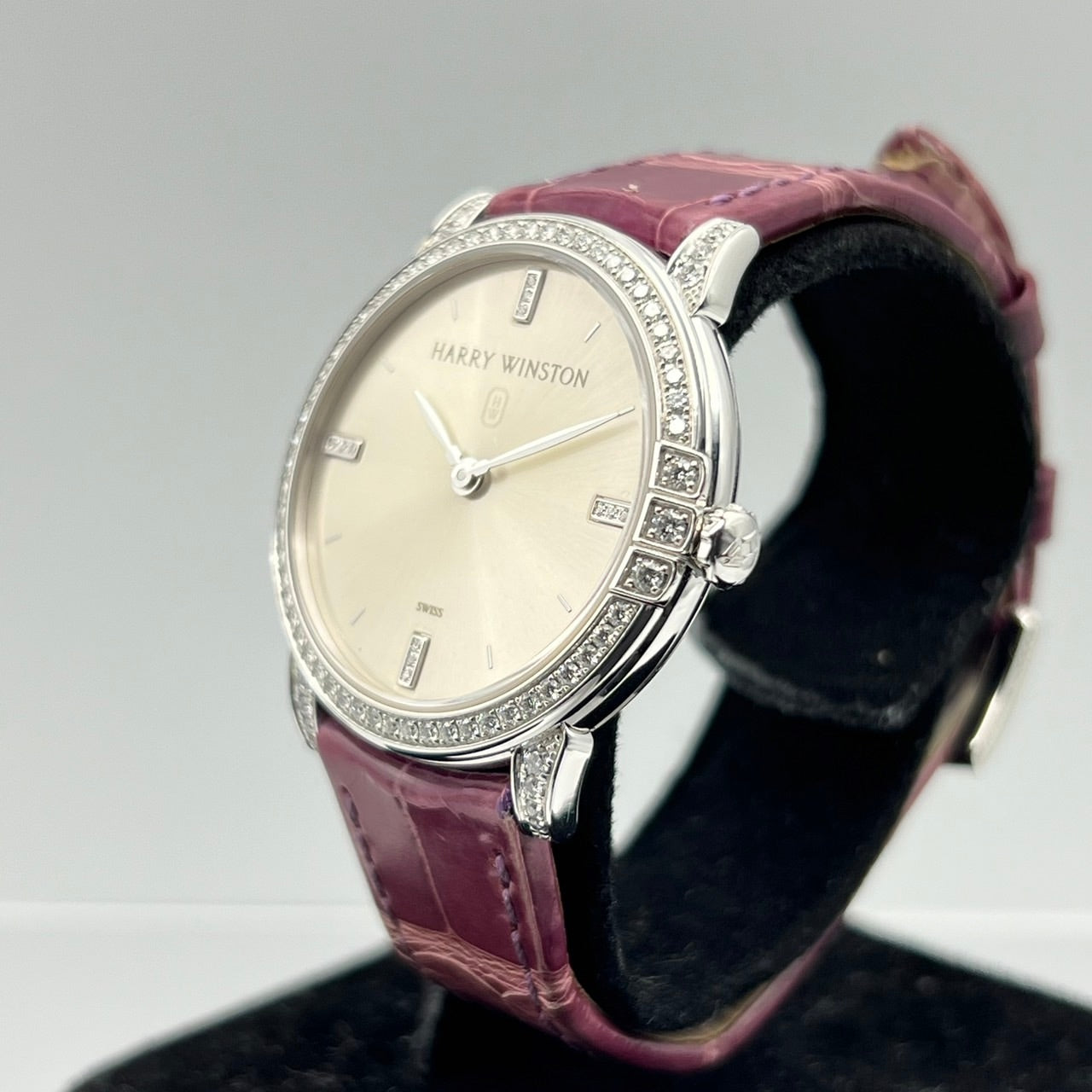 二手Harry Winston Midnight MidQHM32W002 Silver 32mm