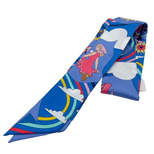 Hermes Twilly Carres Volants Silk Twill