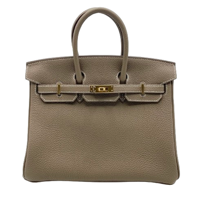 Hermes Birkin 25 Etoup Togo Gold Hardware B가 새겨 져 있습니다
