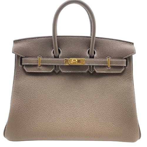 [現金價格]愛馬仕·伯金（Hermes Birkin）25 Etoup dogo金硬件W刻有
