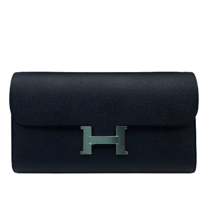 Hermes Constance Tugo Noir Epson Silver Metal Fittings W 새로