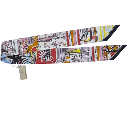 Hermes Twilly Rayures D'ETE Silk Twill