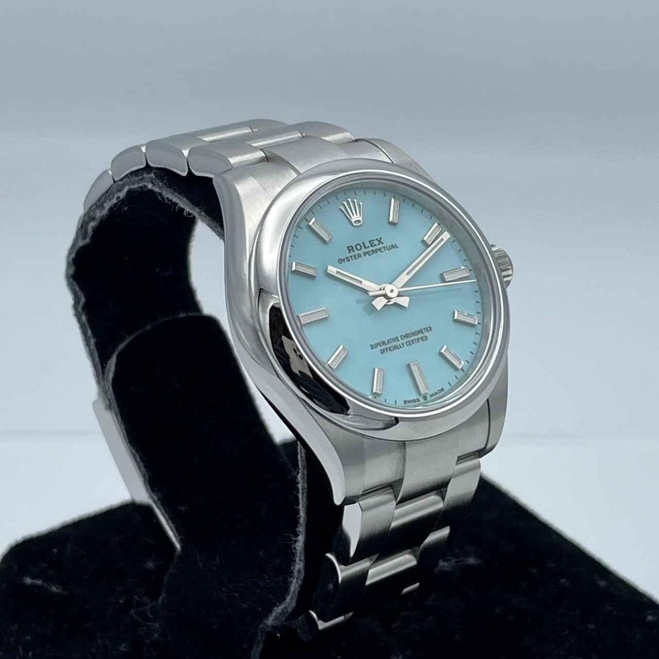 Pre-Owned Rolex Oyster Perpetual 277200 Oyster Bracelet Turquoise 31mm