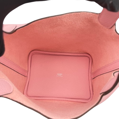 プレオウンド 【現金特価】エルメス ピコタンロック PM  ローズサクラ トリヨンクレマンス  シルバー金具 B刻印
