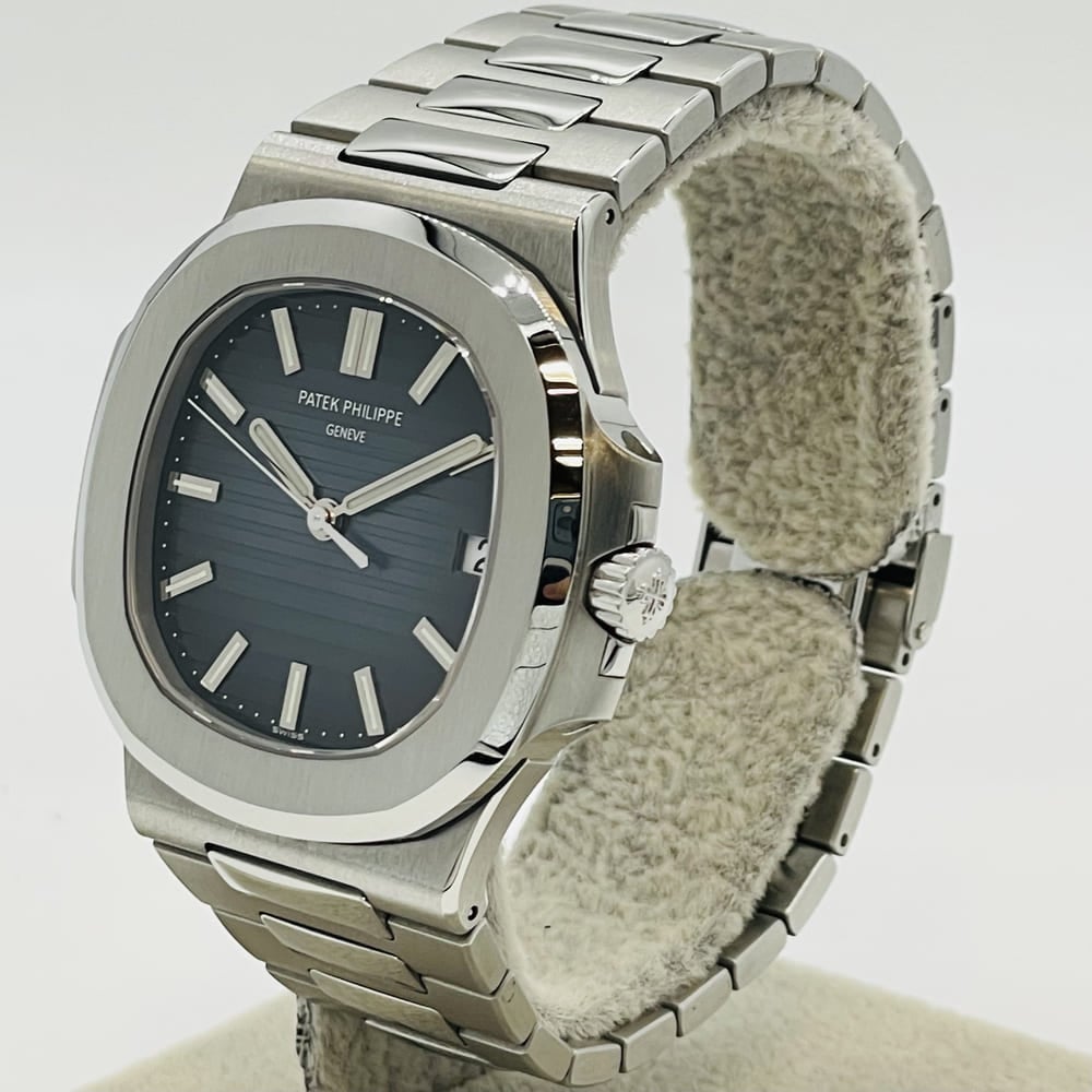 Pre-Owned Patek Philippe Nautilus 5711/1A?010 Stainless Steel Black Blue 2018