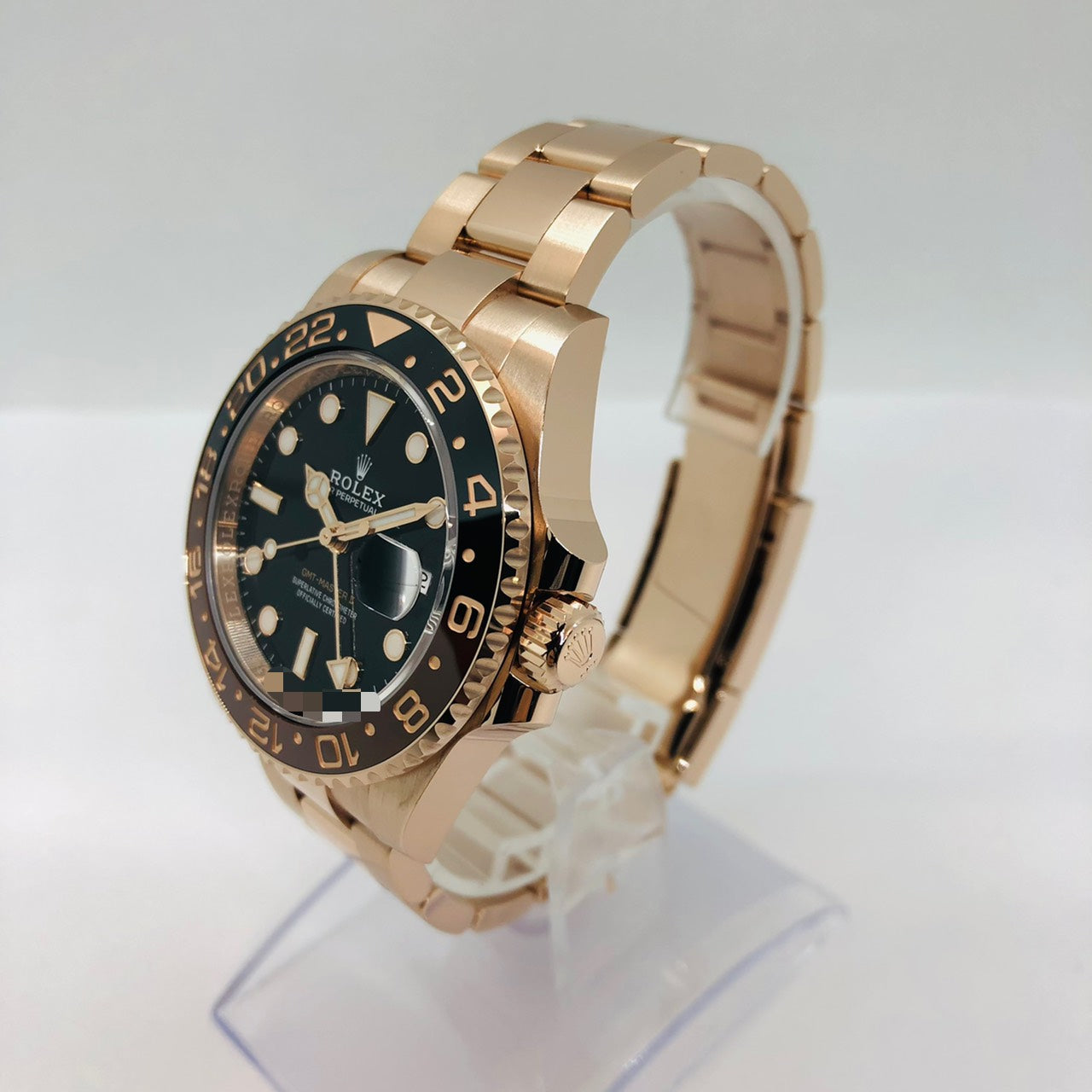 롤렉스 GMT 마스터 II 126715CHNR 굴 팔찌 블랙 골드