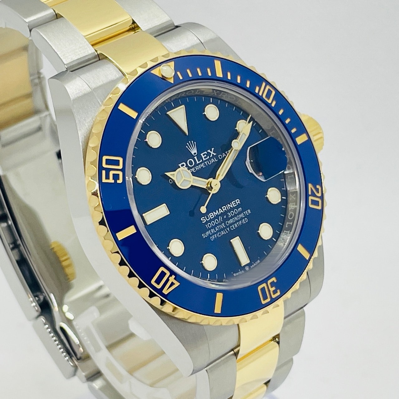 Pre-Owned Rolex Submariner Date 126613LB Oyster Bracelet Royal Blue