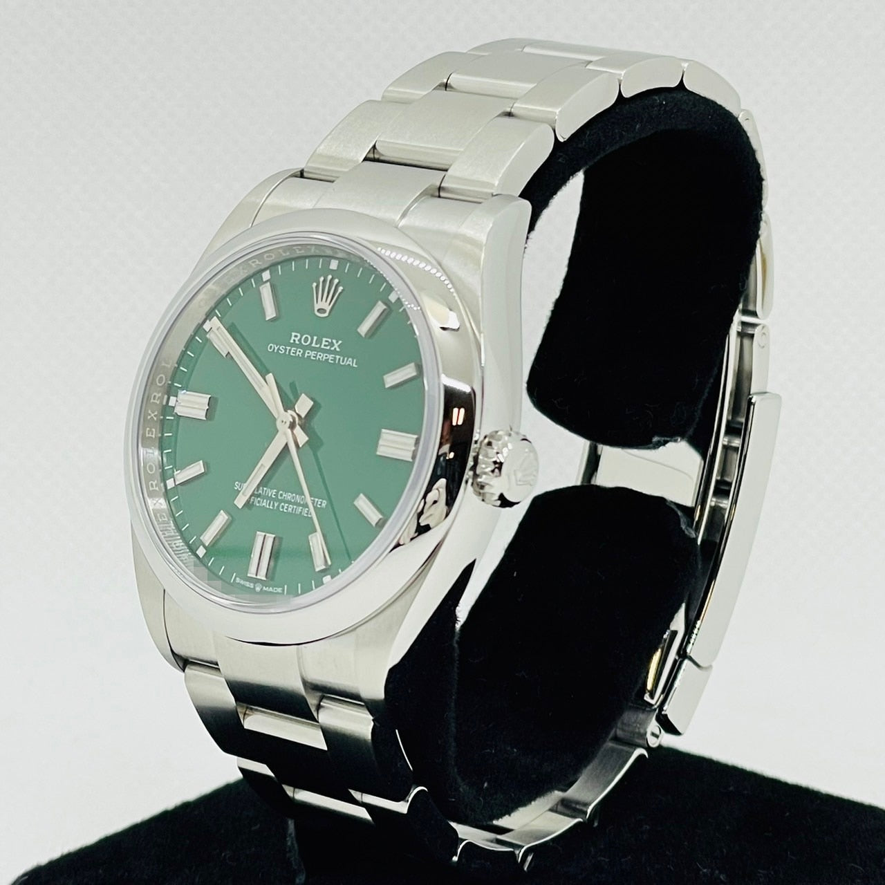 劳力士 Oyster Perpetual 126000 蚝式手链 绿色