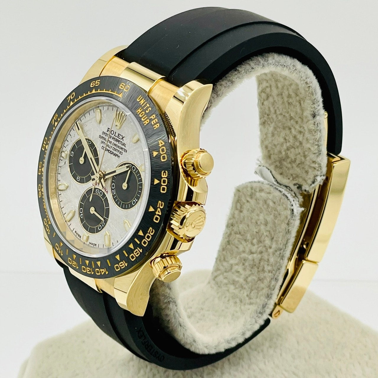 プレオウンド ロレックス デイトナ 116518LN メテオライト＆ブラック ブラックラバーベルト 40mm
