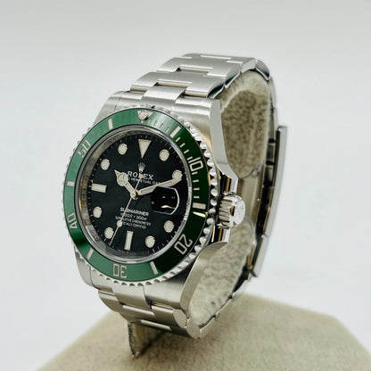 Pre-Owned [2023 New Bezel] Rolex Submariner Date 126610LV Oyster Bracelet Black Green June 2023