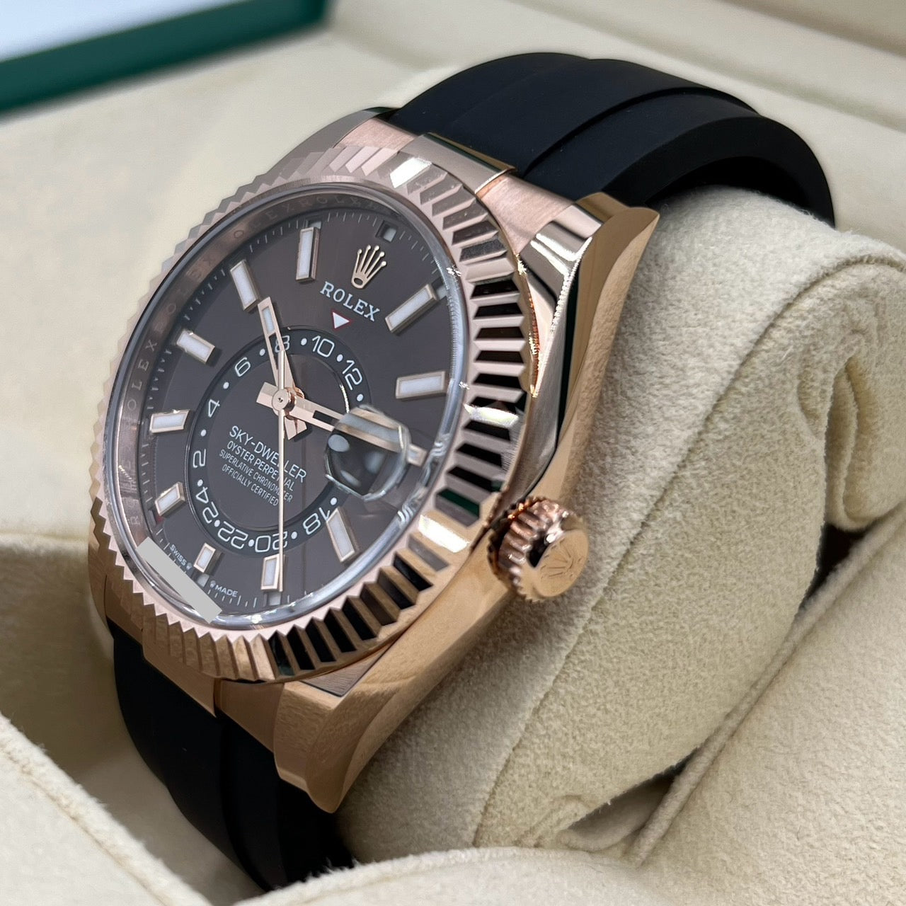 [非常受歡迎！] 2023 New Sky Deller]勞力士Sky Deller 336235巧克力42mm