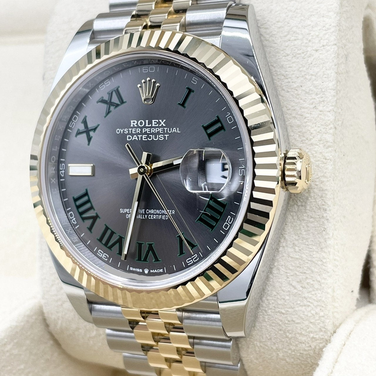プレオウンド ロレックス デイトジャスト 126333 スレートローマ ジュビリーブレス 41mm