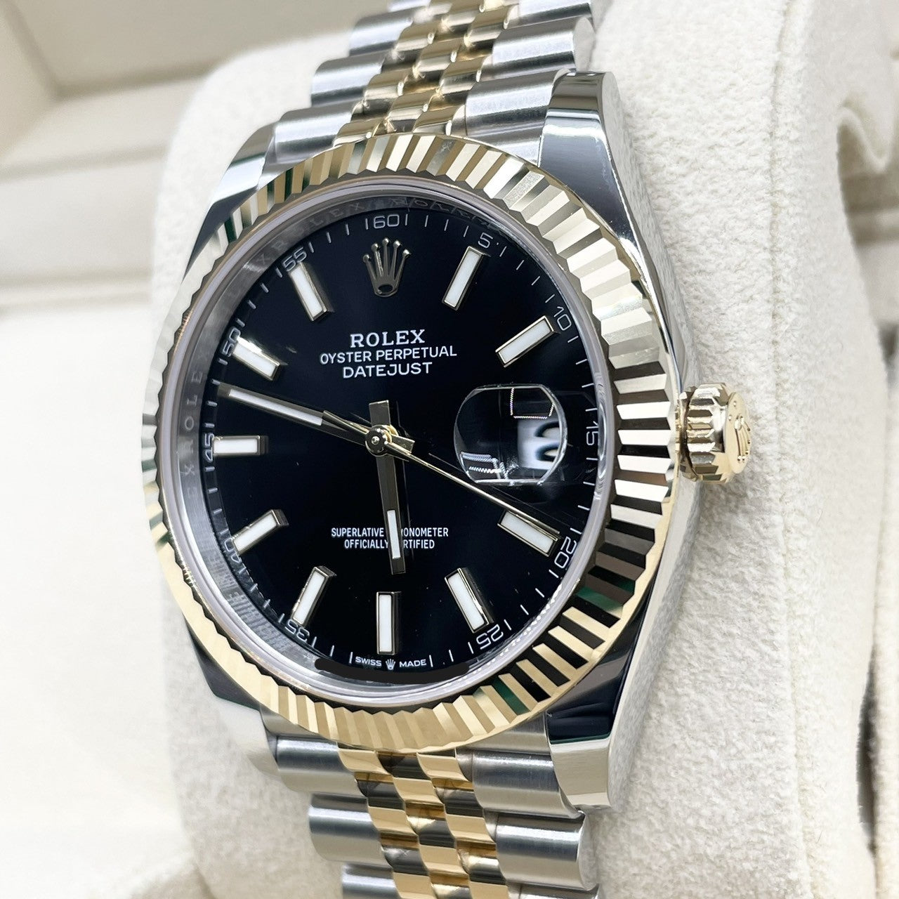 プレオウンド ロレックス デイトジャスト 126333 ブライトブラック ジュビリーブレス 41mm