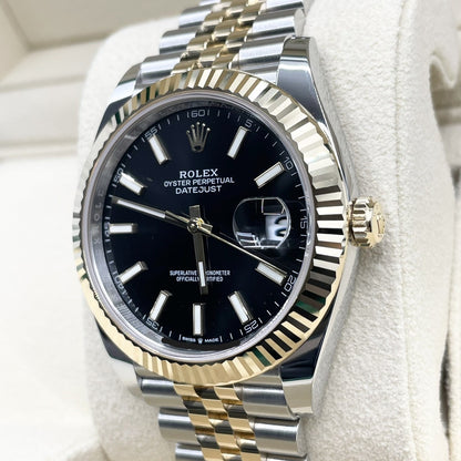 プレオウンド ロレックス デイトジャスト 126333 ブライトブラック ジュビリーブレス 41mm