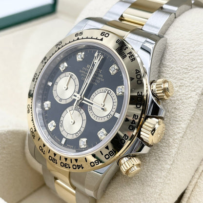 [新2023]勞力士Daytona 126503g明亮的黑色和金色8p鑽石40mm
