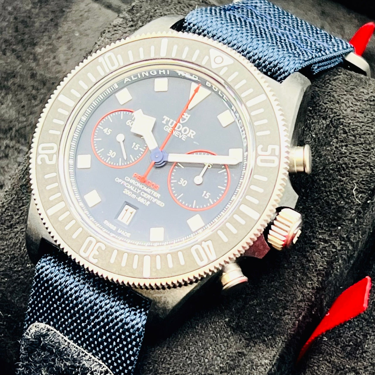 二手都铎Pelagos M25807KN-0001蓝色43mm