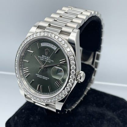 プレオウンド ロレックス デイデイト 228349RBR オリーブグリーン 40mm