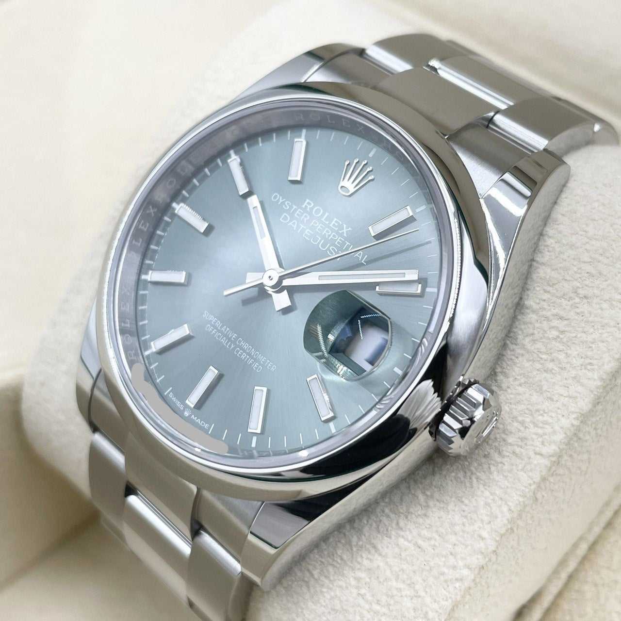 プレオウンド ロレックス デイトジャスト 126200  ミントグリーン オイスターブレス 36mm