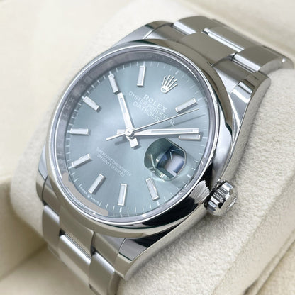 プレオウンド ロレックス デイトジャスト 126200  ミントグリーン オイスターブレス 36mm