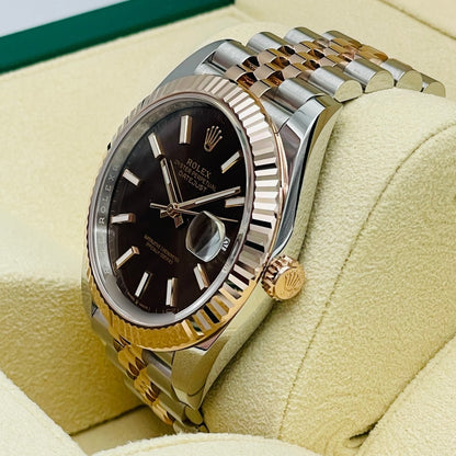 プレオウンド ロレックス デイトジャスト 126331 チョコレート ジュビリーブレス 41mm
