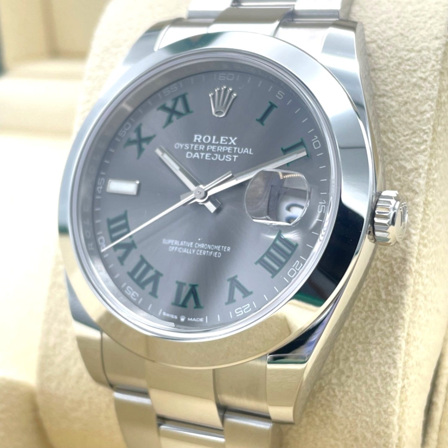 プレオウンド ロレックス デイトジャスト 126300 スレートローマ 41mm オイスターブレス